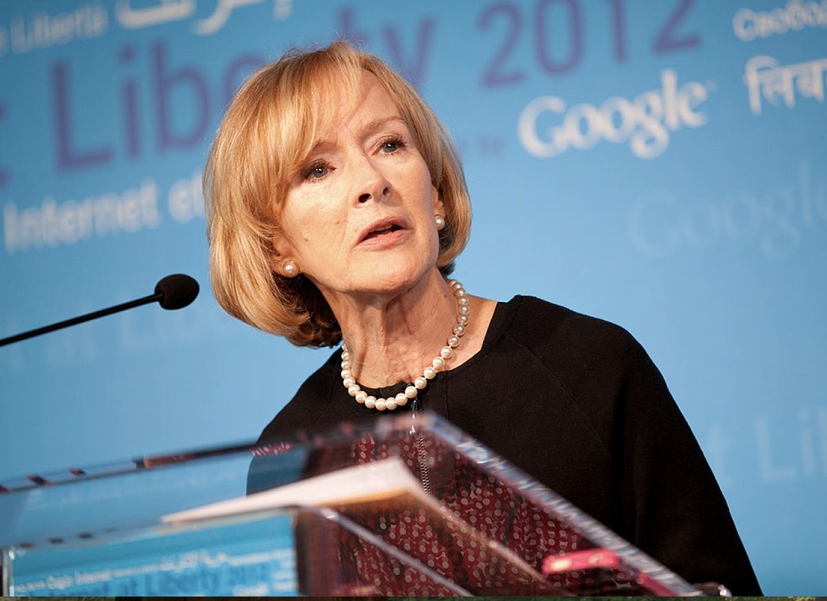 Judy Woodruff in 2019. Photo by J.D. Lasica, Pleasanton, CA, CC BY 2.0 via Wikimedia Commons